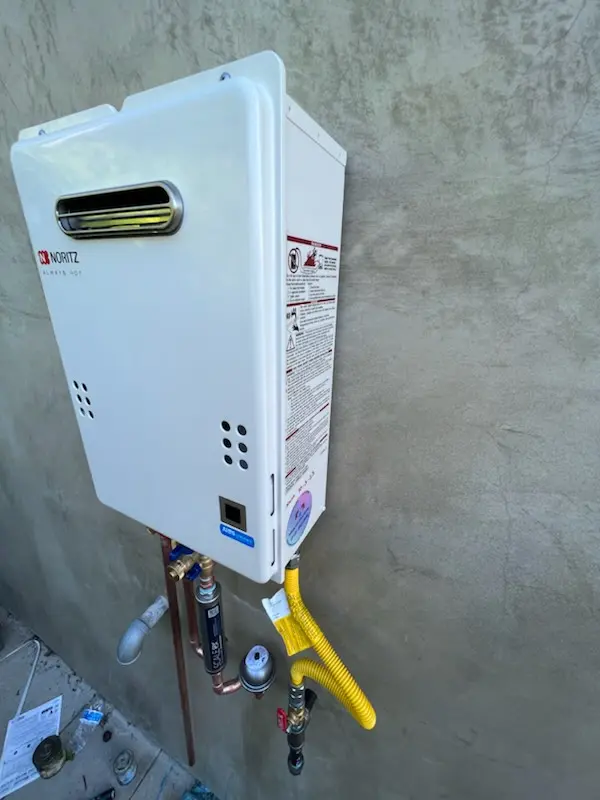 Tankless water heater installation for Lincoln Village homes